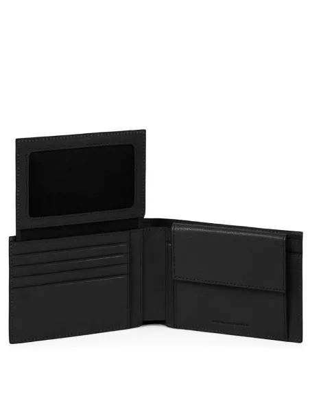 Men's wallet with flip up ID window B3 black