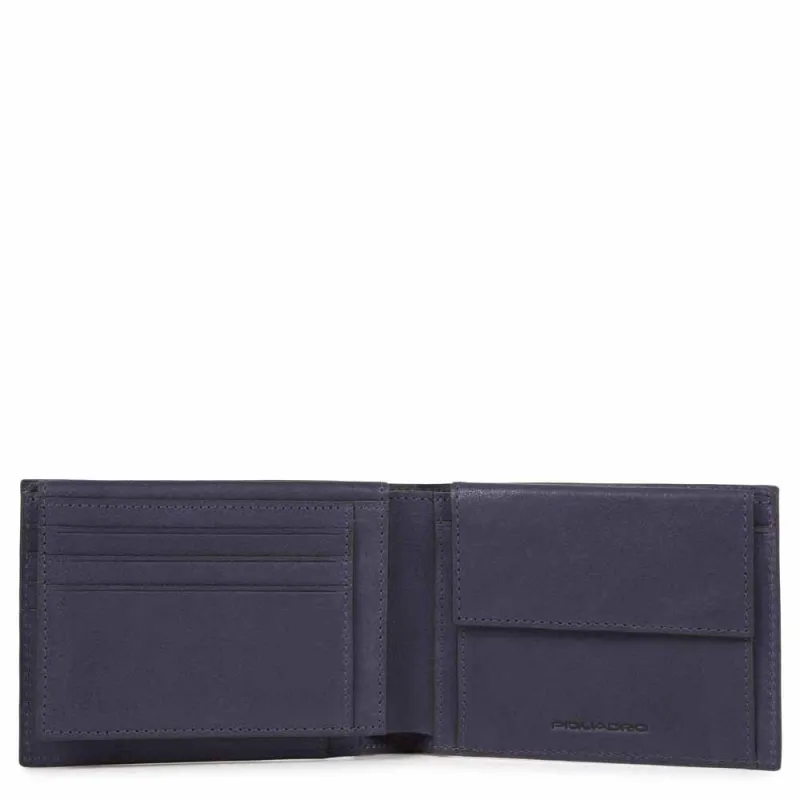 Men's wallet with flip up ID window B3 blue 2