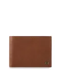Piquadro Black Square Men's wallet with flip up ID window brown
