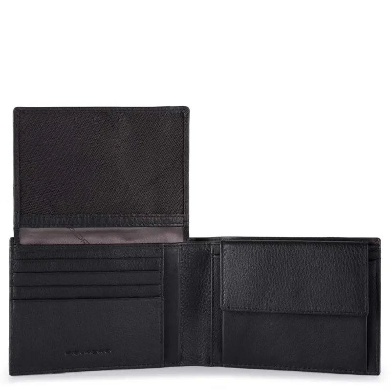 Men's wallet with flip up ID window, coin pocket P16 grey 2