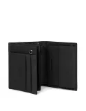 Portafogli verticale con portamonete e porta documenti Piquadro B3 nero