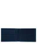 Piquadro B2 Men's wallet with pocket for coins blue