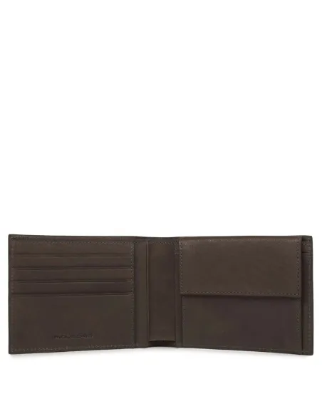 Portafogli uomo Piquadro Black Square marrone scuro