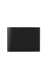 Portafogli uomo in pelle con portamonete Piquadro Black Square nero