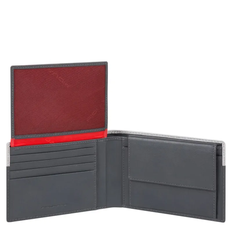 Herrenbrieftasche aus Leder  mit Klapp-Ausweisfenster,...