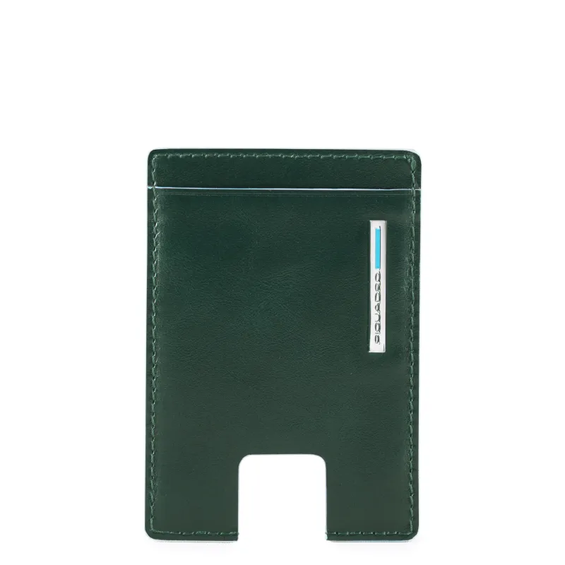 Piquadro B2 Slim Credit Card Holder With Easy Ejection green 2