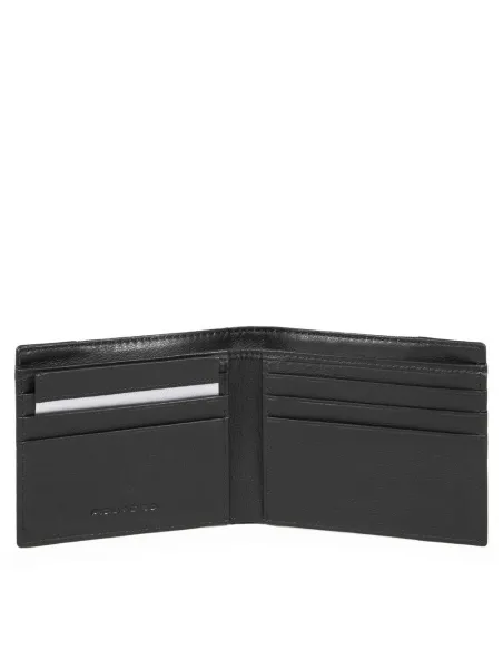 Piquadro P16 men's wallet with pull-out credit card holder grey