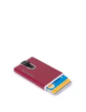 Piquadro B2 Credit card case with sliding system red