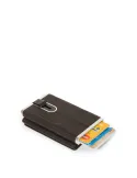 Piquadro B3 Compact wallet for Cash and credit cards dark brown