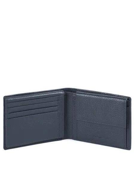 Men's wallet with flip up ID window, coin pocket Modus Special blue