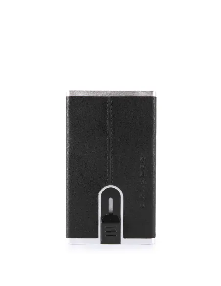 Piquadro B3 Credit card case with sliding system black