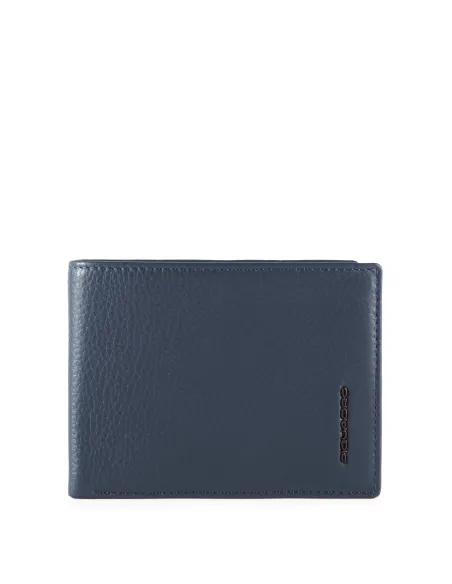 Men's wallet with flip up ID window Modus Special blue