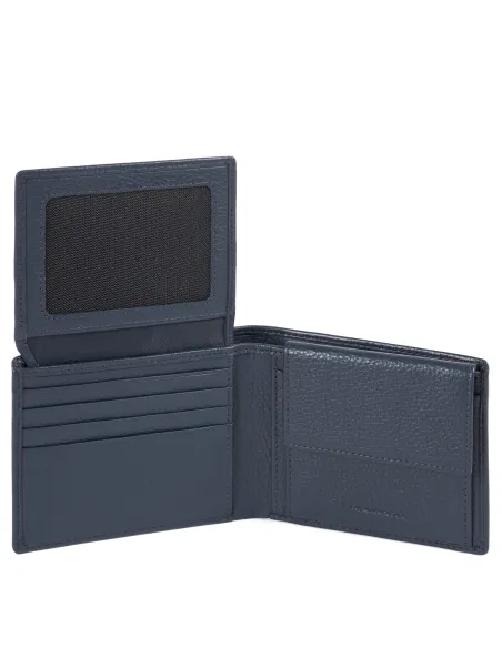 Men's wallet with flip up ID window Modus Special blue