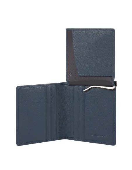 Piquadro Akron Cash and credit card holder blue