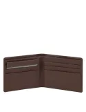 Small size men's wallets Akron dark brown