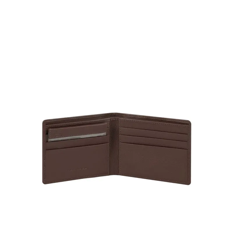 Small size men's wallets Akron dark brown