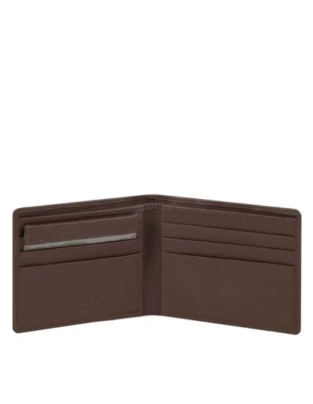 Small size men's wallets Akron dark brown