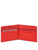 Kleine Geldbörse mit abnehmbarem Dokumentenhalter-Akron piquadro rot