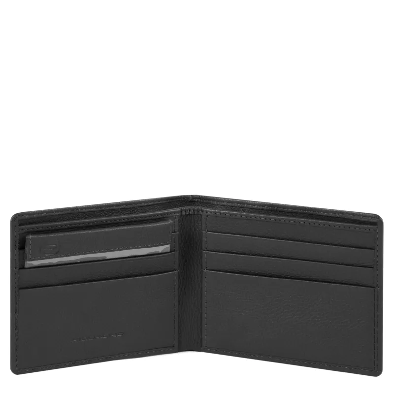 Portafogli con portadocumenti estraibile Akron Piquadro nero