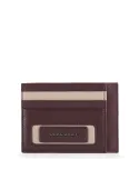 Piquadro Dioniso Pocket credit card pouch bordeaux