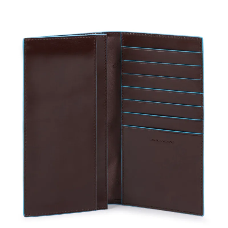Piquadro Blue Square Long leather wallet