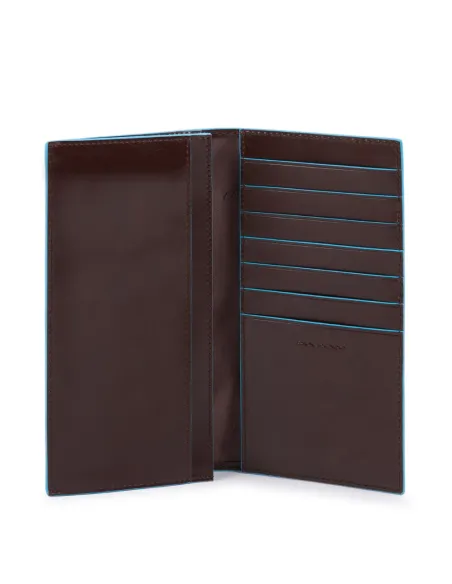 Piquadro Blue Square Long leather wallet