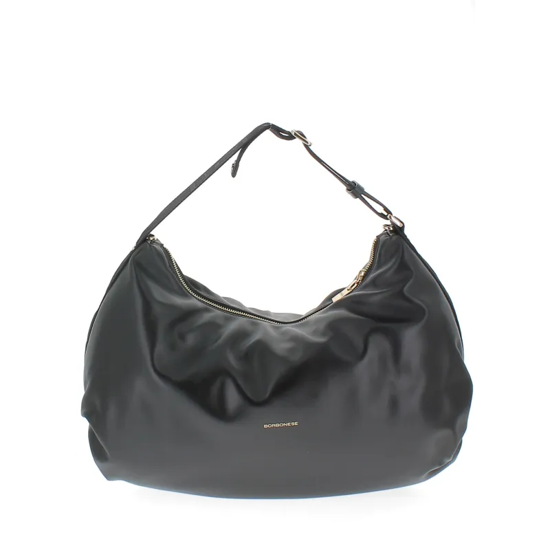 Borsa in pelle Borbonese nera