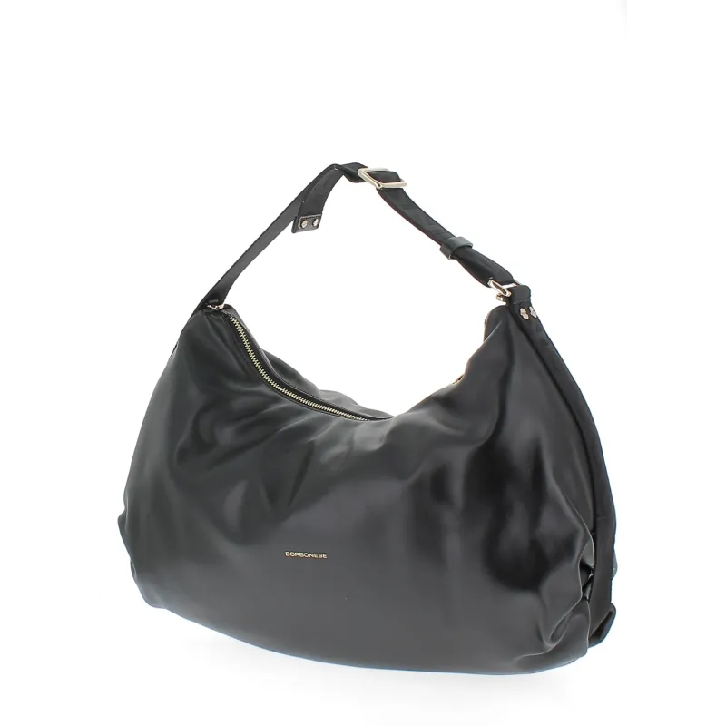 Borbonese hobo large black 2