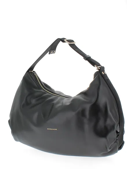 Borsa in pelle Borbonese nera