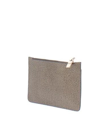 Borbonese flat pouch white