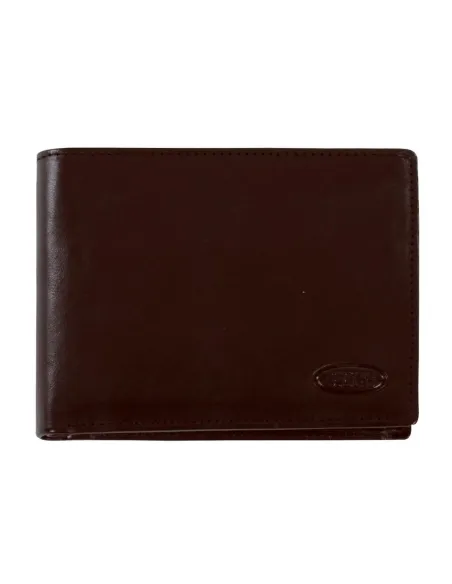 Bric's men's leather wallets with document holder and coin purse dark brown
