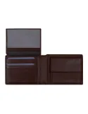 Bric's men's leather wallets with document holder and coin purse dark brown