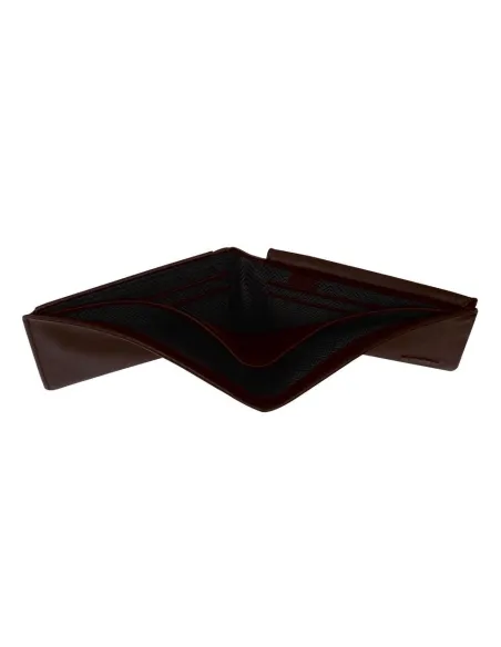 Bric's men's leather wallets with document holder and coin purse dark brown