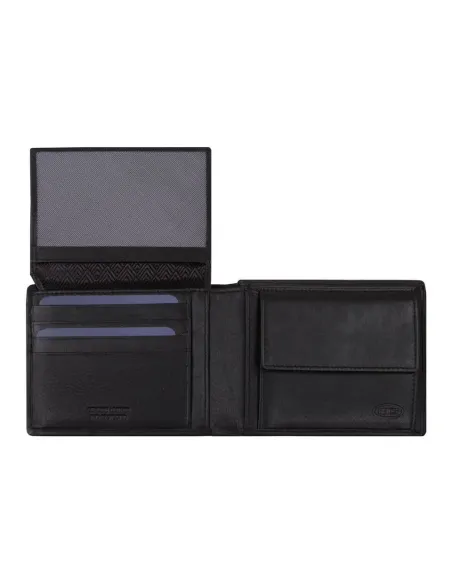 Bric's men's leather wallets with document holder and coin purse black