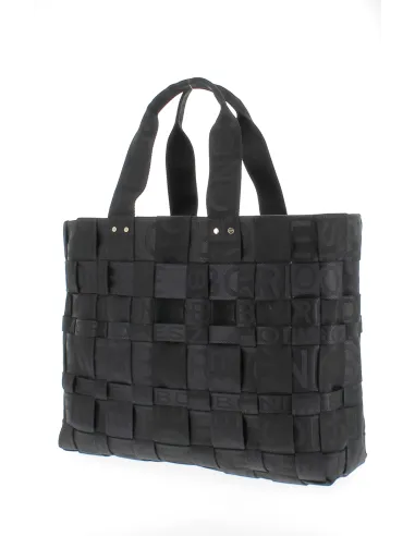 Borbonese Two-handled shopping bag black