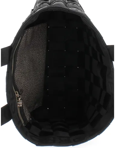 Borbonese Two-handled shopping bag black