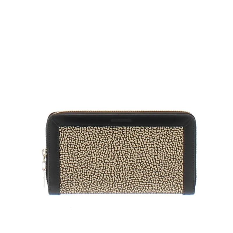 Borbonese Graffiti Women's wallet OP Natural-black