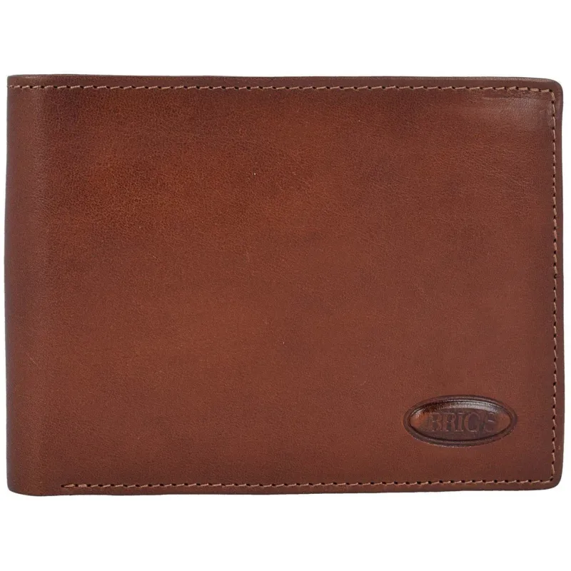Brics Monte Rosa men's wallets with credit card slots brown