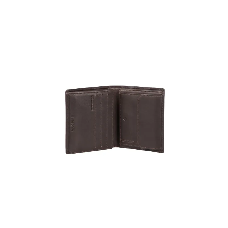 Samsonite Small leather wallet Ebony Brown