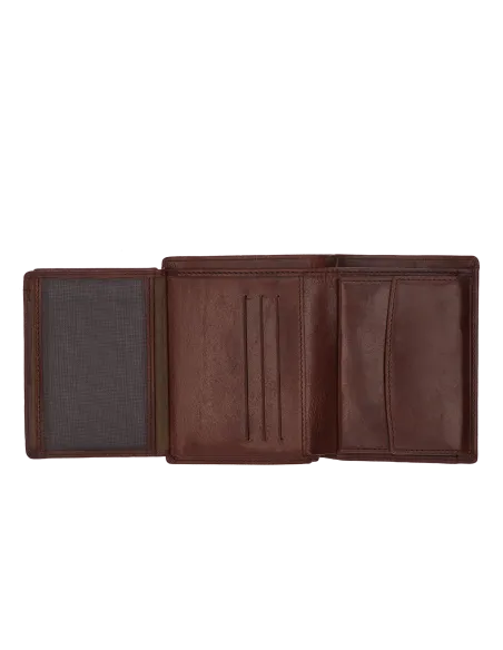 The Bridge Story vertical wallet with document holder and coin purse