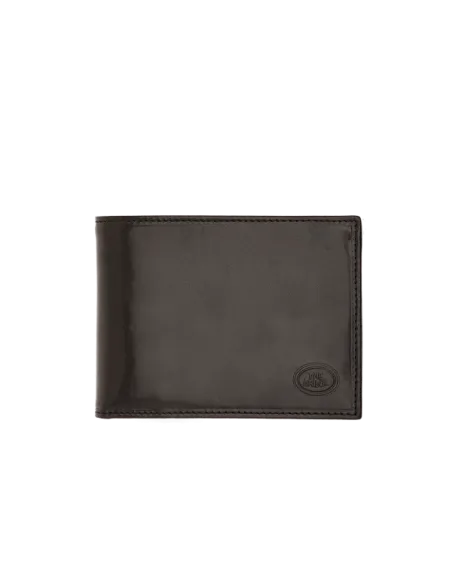 The Bridge Leder Brieftaschen mit Münzfach und Dokumentenklappe schwarz