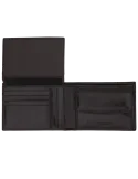 The Bridge Men's wallet with coin purse and document flap black