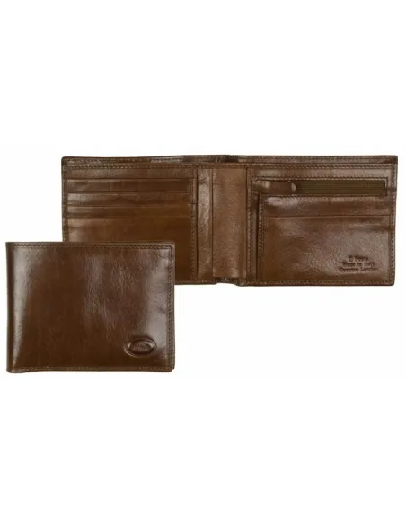 Portafogli The Bridge con porta monete con cerniera cuoio