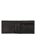 The Bridge Men's wallet with zipped coin pouch black