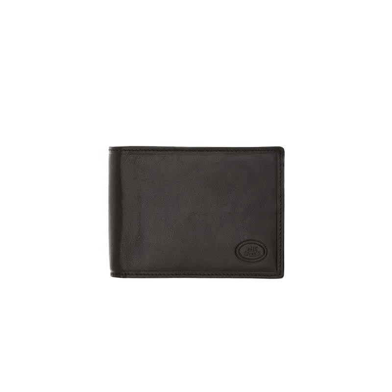 The Bridge Men's wallet with flip up ID window black