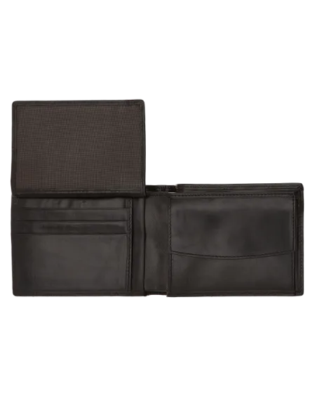 The Bridge Men's wallet with flip up ID window black