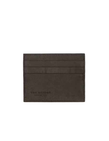 The Bridge-Kreditkartenetui aus Leder schwarz