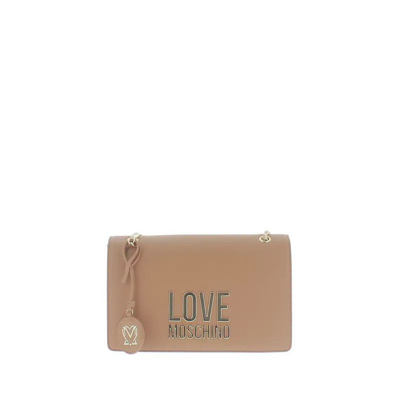 Tracolla donna Love Moschino cuoio