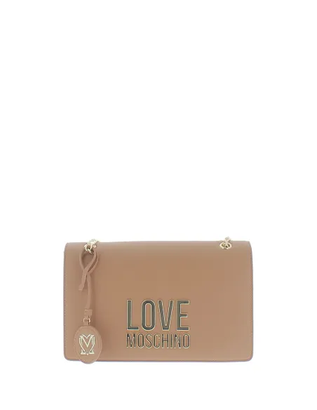 Tracolla donna Love Moschino cuoio