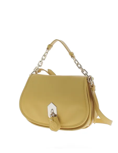 Trussardi Mittlere Schultertasche gelb
